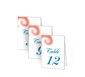 Modern DIY Wedding Table Numbers, 2.5 x 3.5 Table Number, personalized wedding papers