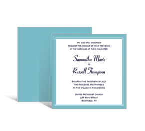 Wedding Custom Square Invitation 5.875 x 5.875