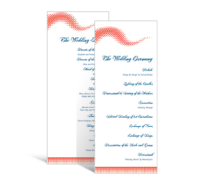 Modern DIY Wedding Tea Length Wedding Programs, wedding programs, personalized wedding papers