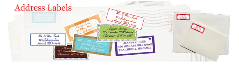 Labels on the Fly offers a great selection of custom designed return address labels.