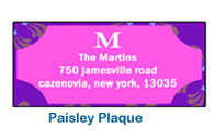 paisley return address labels personalized custom current wedding