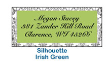 Green return address labels my own address label holiday label