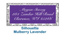 lavender purple wedding labels address labels mailing fun funky