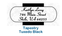 holiday address labels tapestry tuxedo return wedding cheap custom