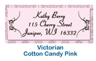 Address labels victorian cotton candy pink wedding printed mailing address labels personal