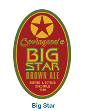 Big Star Beer label - home made beer labels
