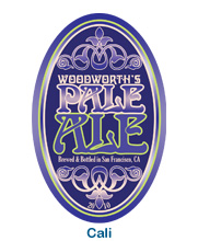 hippie beer bottle label