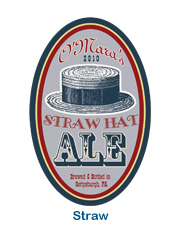 Aged beer stickers