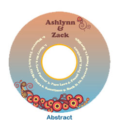 abstract colorful fun cd label