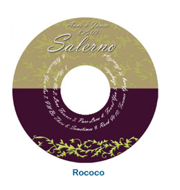 creative colorful rococo cd label
