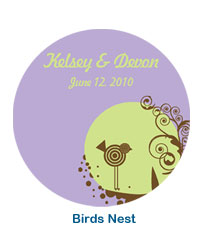 Personal Birds Nest Wedding Coasters