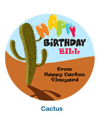 Happy Birthday Cactus Coaster