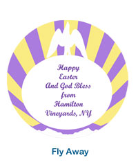 Happy Easter Fly Away Drink Coasters