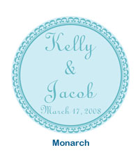 Monarch Wedding Dinner Coaster