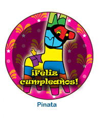 party pinata drink coaster