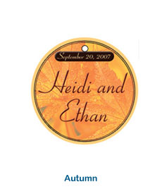 autumn customized seasonal favor tag