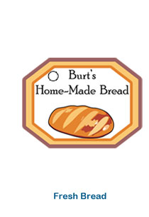 fresh bread cake baked goods food tag