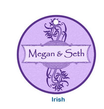 irish colorful personalized favor tag