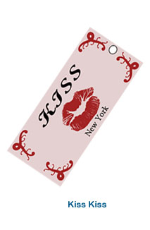 colorful kiss clothing romantic favor tag