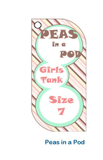 peas in a pod favor tag