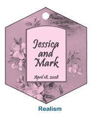 colorful realism custom anniversary tag