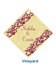 elegant personalized wedding tag