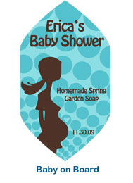 labels for food packaging and craft, home made baby shower treats personalized labels