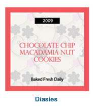 labels for food packaging and craft, customized labels for baked goods