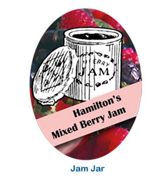 labels for food packaging and craft, jams jellies syrup custom jar labels