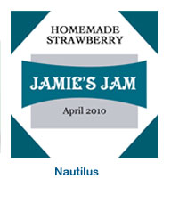labels for food packaging and craft, personalized jam jelly jar labels