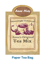 labels for food packaging and craft, personalized tea mix bag labels