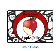 labels for food packaging and craft, unique fun labels for home made desserts