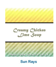 labels for food packaging and craft, custom soup baked goods made from scratch labels