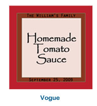 labels for food packaging and craft, customized labels for home made sauce and jelly
