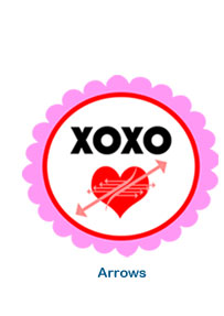 custom holiday labels arrows valentines day stickers personalized