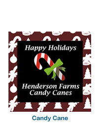 custom holiday labels candy cane christmas label stickers