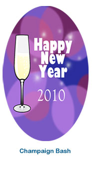 custom holiday labels champaign bash new years eve celebration stickers personalized