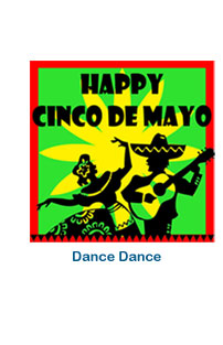custom holiday labels dance dance cino de mayo stickers personalized