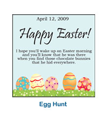 custom holiday labels egg hunt easter labels