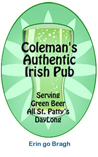 custom holiday labels erin go bragh st. patrick's day personalized labels
