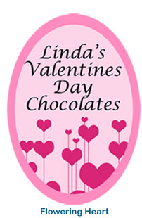 custom holiday labels flowering heart valentines day stickers