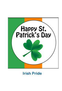 custom holiday labels irish pride st. patrick's day stickers