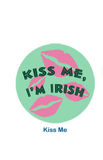 custom holiday labels kiss me st. patrick's day stickers personalized