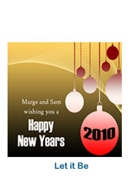 custom holiday labels let it be new years stickers