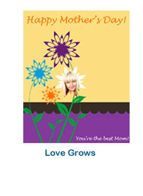 custom holiday labels love grows mothers day labels personalized stickers