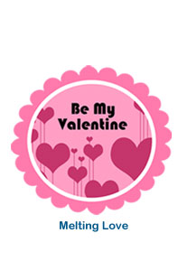 custom holiday labels melting love valentines day stickers