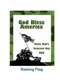 custom holiday labels raising flag veterans day stickers personalized