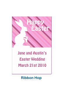 custom holiday labels ribbon hop easter label stickers