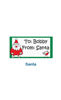 custom holiday labels santa christmas gift sticker