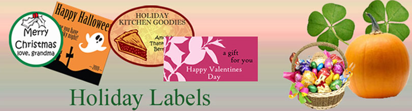 Personalized Custom Designed Holiday Labels and Stickers